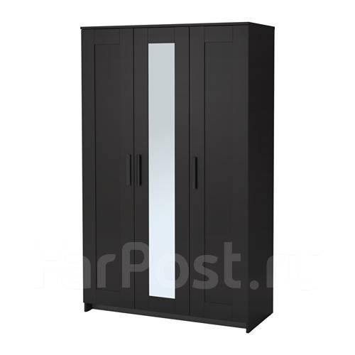 БРИМНЭС / СИРИУС Шкаф ИКЕА / IKEA комбинированный 2 двери и 2 ящика Дуб Венге