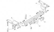 Фаркоп. Toyota Corolla, NDE180, NRE180, ZRE172, ZRE181, ZRE182 Двигатели: 1NDTV, 1NRFE, 1ZRFAE, 1ZRFE, 2ZRFAE, 2ZRFE. Под заказ