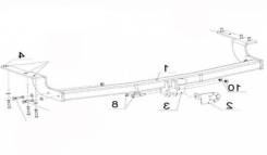 Фаркоп. Toyota Highlander, ASU40, GSU40, GSU45, MHU48 Двигатели: 1ARFE, 2GRFE, 3MZFE. Под заказ