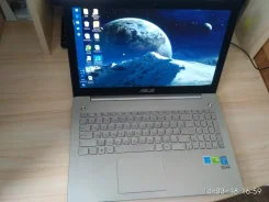 Asus N550JV. 15.6", 2,4����, ��� 8 ��, ���� 1 000���, WiFi: 1, Bluetooth: 1, ����������� �� 4��. ����