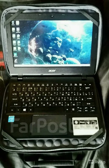 Acer Aspire E1. 11.6", 2,2����, ��� 2048 ��, ���� 32���, WiFi: 1, Bluetooth: 1, ����������� �� 2��. ����
