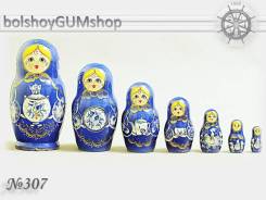 Матрешка российская (оригинал) 7 предметов 85х155 - suv-7-307