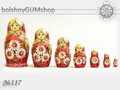 Матрешка российская (оригинал) 7 предметов 75х140 - suv-7-117