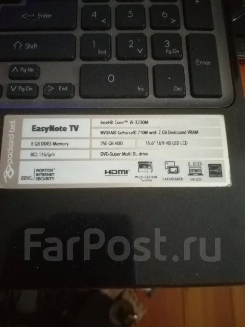 Packard Bell. ��� 8 ��, ���� 600���, WiFi: 1, Bluetooth: 1 ����