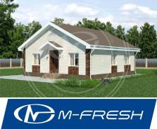 M-fresh Optimum Bonus! (Вентиляционные каналы, двускатная крыша! ). 100-200 кв. м., 1 этаж, 4 комнаты, бетон