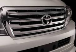 Решетка радиатора. Toyota Land Cruiser, GRJ200, J200, URJ200, URJ202W, UZJ200, UZJ200W, VDJ200 Двигатели: 1GRFE, 1URFE, 1VDFTV, 2UZFE, 3URFE