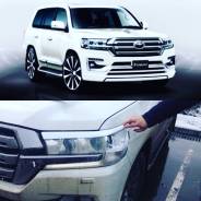 Накладка на фару. Toyota Land Cruiser, URJ200, URJ202, URJ202W, UZJ200, UZJ200W, VDJ200 Двигатели: 1URFE, 1VDFTV, 2UZFE, 3URFE