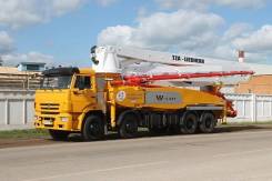 КамАЗ 65201. АБН 58154B 47 м КамАЗ-65201-1954-60 (8х4, Евро 4) Liebherr (Германия), 5 000 куб. см., 47 м.