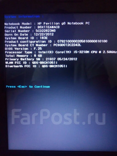 HP Pavilion g6. 19", 2,5����, ��� 8 ��, ���� 500���, WiFi: 1, Bluetooth: 1, ����������� �� 14��. ����