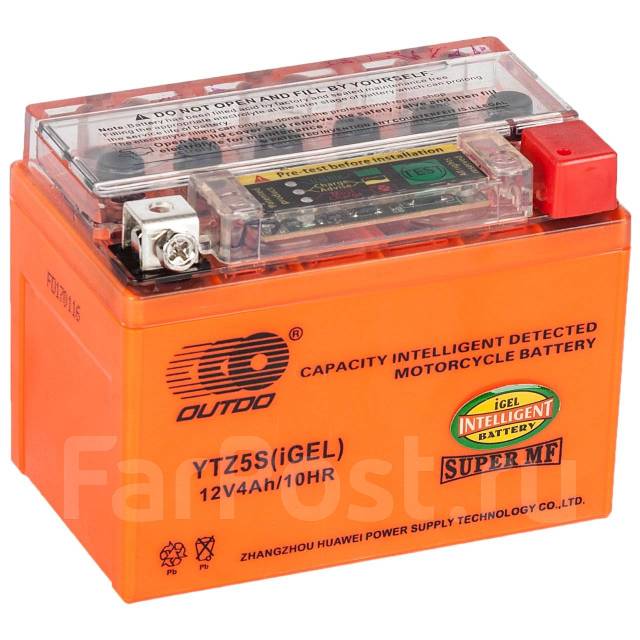 Аккумулятор 4,5Ah Outdo UTZ5S iGEL обр, новый, в наличии. Цена: 2 400 ...
