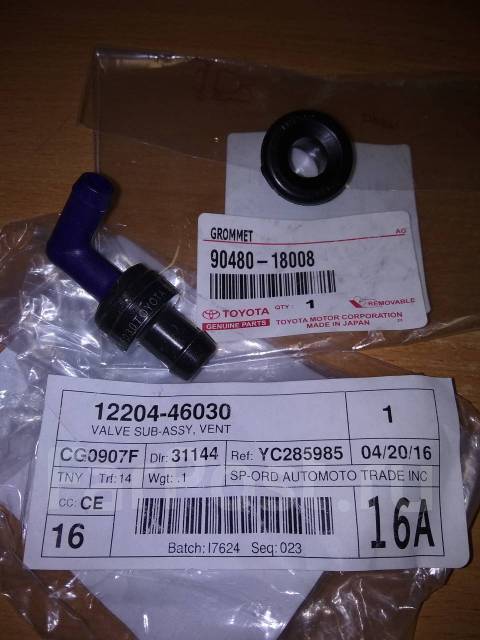 Клапан сапун pcv 12204-46030 Toyota Sankei Japan купить в Москве по ...