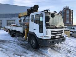 Daewoo Novus. 4x2 CC6CT низкорамный c краном Soosan SCS 736LII, 5 890 куб. см., 7 000 кг.