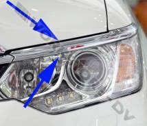 Накладка на фару. Toyota Camry, ASV50, ASV51, AVV50, GSV50, ACV51 Двигатели: 2ARFE, 2ARFXE, 2GRFE, 6ARFSE, 1AZFE