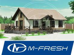 M-fresh Tili-Tili Wood! (В проекте дома из бруса терраса, мансарда). 100-200 кв. м., 1 этаж, 3 комнаты, дерево