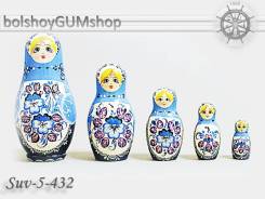 Матрешка российская (оригинал) 5 предметов 65*132 - suv-5-432