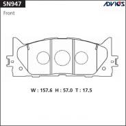 Колодки тормозные дисковые. Toyota Avalon, GSX30 Toyota Aurion, ACV40, AHV40, ASV50, AVV50, GSV40, GSV50 Toyota Camry, ACV40, ACV41, ACV45, ACV51, AHV...