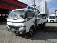 Hino Dutro. борт 2 тонны, кран Tadano TMZ264, широколобый, 4 900 куб. см., 2 000 кг. Под заказ