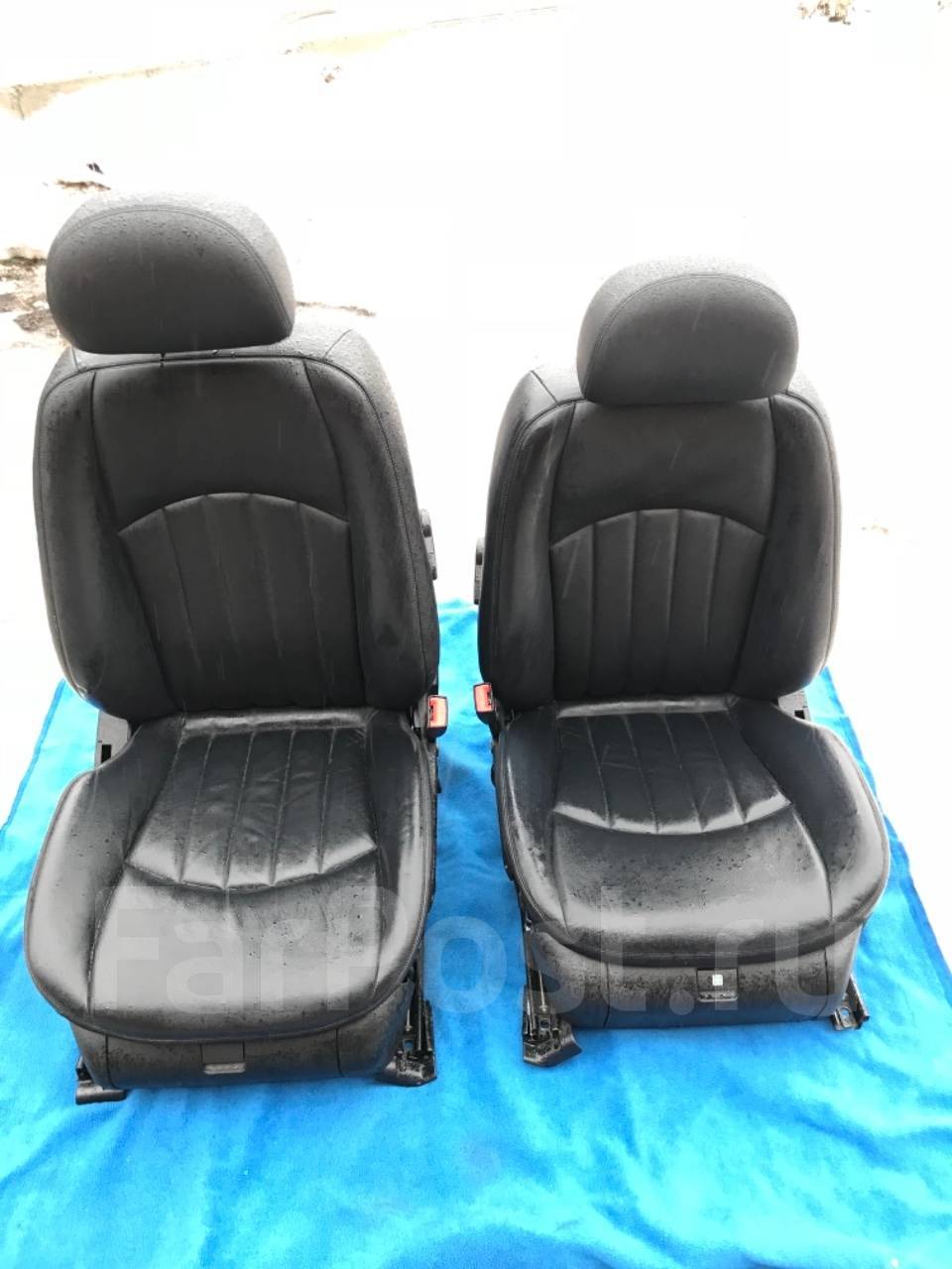 сиденья мерседес w211 синие