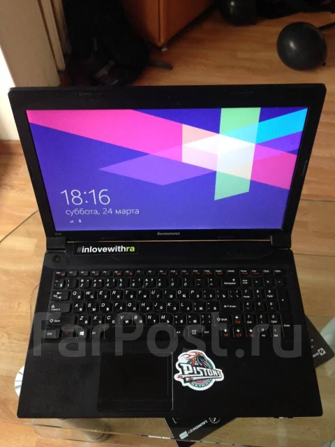 Lenovo B590. 15.6", 2,4����, ��� 4 ��, ���� 300���, WiFi: 1, Bluetooth: 1, ����������� �� 6��. ����