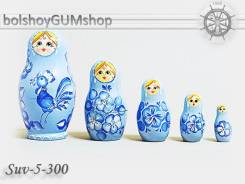 Матрешка российская (оригинал) 5 предметов 60*110 - suv-5-300