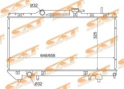 Радиатор TOYOTA Carina/Corona 190 (1992-1996 ) двигателя 4AFE/5AFE/7AFE (трубчатый радиатор) SAT SG-TY0002-AT190