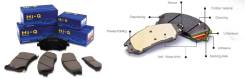 КОЛОДКИ ТОРМОЗНЫЕ ДИСКОВЫЕ передние HYUNDAI: ACCENT 94-05, GETZ 02-, LANTRA 90-00
