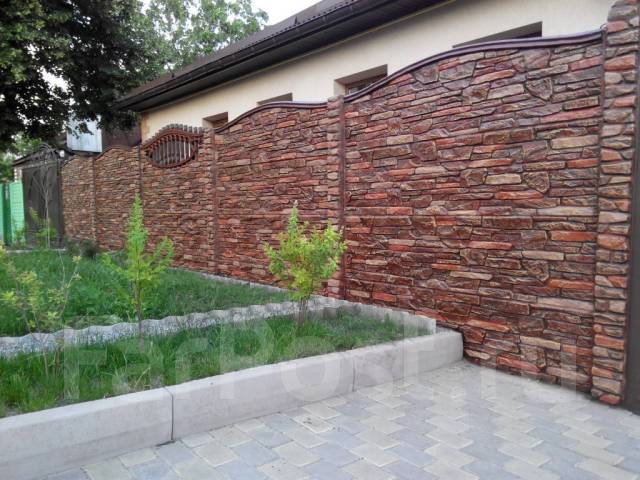 Еврозабор. Декоративный забор. Секционный забор из бетона, в наличии ...