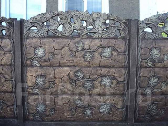 Еврозабор. Декоративный забор. Секционный забор из бетона, в наличии ...