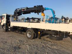 Daewoo Novus. 8 тонн с КМУ HIAB190 + буровая установка - 2017год, 7 640 куб. см., 8 000 кг., 4x2