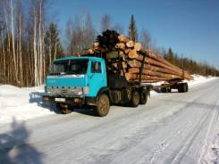 КамАЗ 5320. Продается лесовоз - хлыстовоз Камаз с прицепом ГКБ. Возможен автообмен, 10 850 куб. см., 10 т и больше