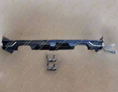 Губа Modellista Land Cruiser 200 с 16г. - под 2 трубы, черная. Toyota Land Cruiser