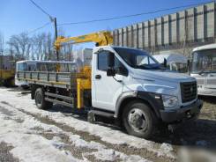 ГАЗ ГАЗон Next C41R33. КМУ Газон NEXT (C41R33)+Soosan SCS334+борт сталь 5200*2350*400мм., 4 430 куб. см., 3 200 кг.