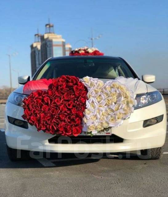 Сердца на свадебную машину