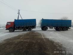 КамАЗ 5320. Камаз 5320 зерновоз с прицепом, 17 500 куб. см., 10 т и больше