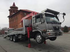 Nissan Diesel. Бортовой с манипулятором , 8 000 куб. см., 10 995 кг.