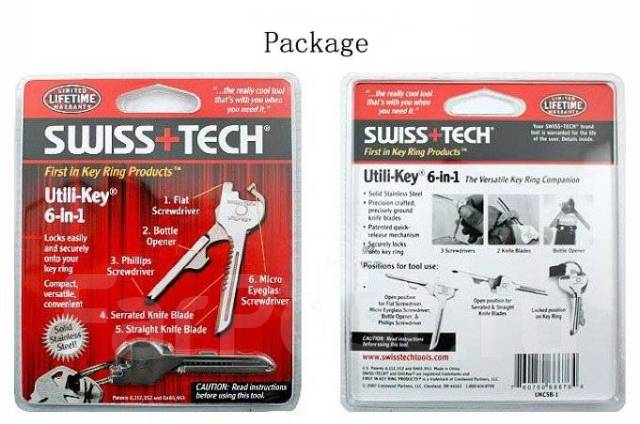Подарок мужчин (лучший! )- Swiss+TECH Utili-Key швейцарский ключ брелок ...