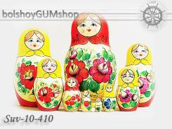 Матрешка российская (оригинал) 10 предметов 105х200 - suv-10-410