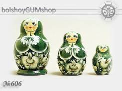 Матрешка российская (оригинал) 3 предмета 52х80 - suv-3-606