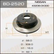 Диск тормозной MASUMA rear MURANO/ Z51R BD-2520