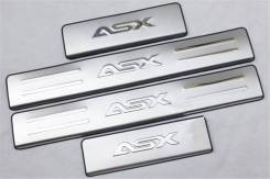 Накладка на порог. Mitsubishi ASX, GA1W, GA2W, GA3W Двигатели: 4A92, 4B10, 4B11