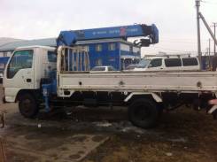 Isuzu Elf. Продам грузовик с крановой установкой, 4 570 куб. см., 4 545 кг.