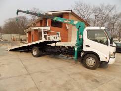 Hino Dutro. Эвакуатор HINO Dutro 2012г сгидроманипулятором, 4 009 куб. см., 3 050 кг.
