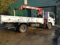 Mitsubishi Canter. Грузовик мицубиси кантер с манипулятором, 5 620 куб. см., 3 000 кг., 8 м.