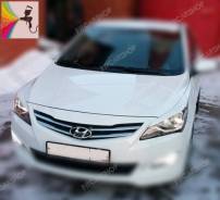Накладка на фару. Hyundai Solaris, RB
