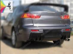 Накладка диффузор EVO на задний бампер Mitsubishi Lancer 10. Mitsubishi Lancer Evolution Mitsubishi Lancer, CX2A, CX3A, CX4A, CX5A, CX8A, CX9A, CY, CY...