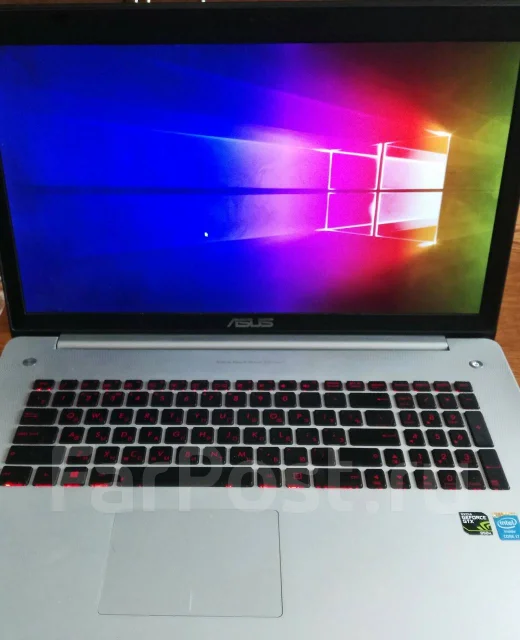 Asus N750JK. ��� 4 ��, ���� 650���, WiFi: 1, Bluetooth: 1, ����������� �� 3��. ����