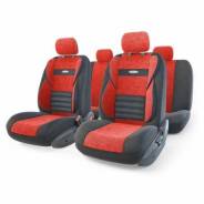 Авточехлы "AUTOPROFI COMFORT COMBO" CMB-1105 BK/RD (M) поддер спины,плеч,поясн,11пр,черн/красн
