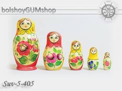 Матрешка российская (оригинал) 5 предметов 60х110 - suv-5-405 Классика