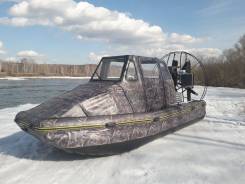 Аэролодка ICE Airboat Windsoar Cabin 550. 2018 год год, длина 6,00 м., двигатель стационарный, 120,00 л.с., бензин. Под заказ