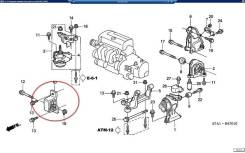 Подушка двигателя HONDA CR-V RD6 K24A